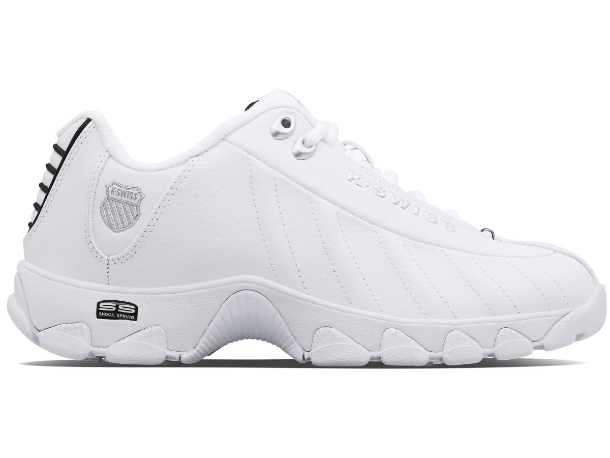 K-Swiss Men's ST329 CMF Sneaker White/Black/Silver - 03426-129
