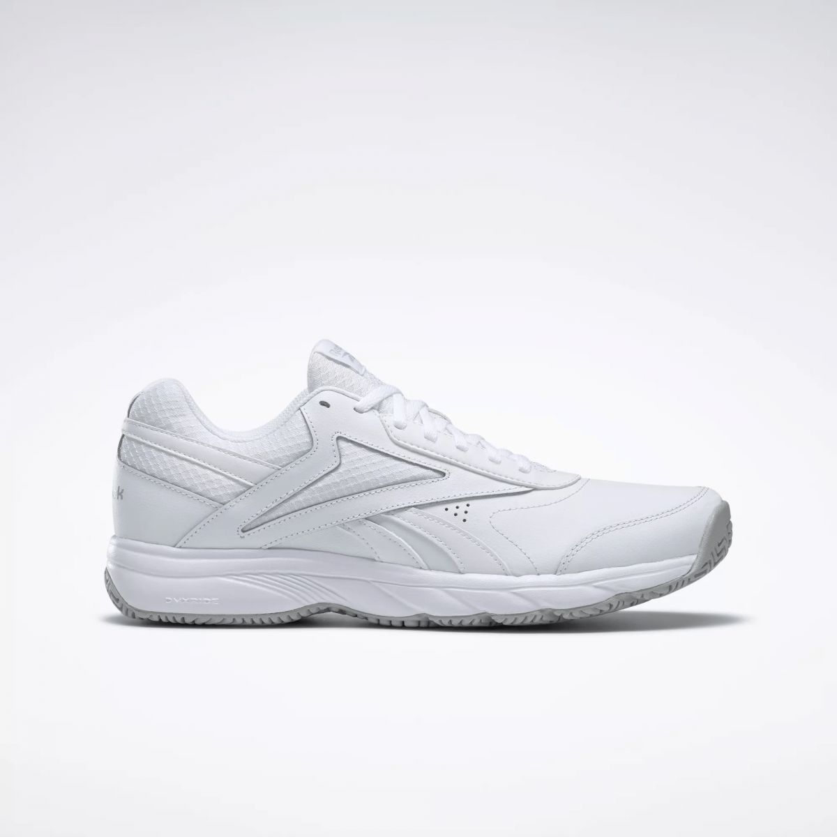 Reebok Men's Work N Cushion 4.0 Walking Shoe, White/Cold Grey