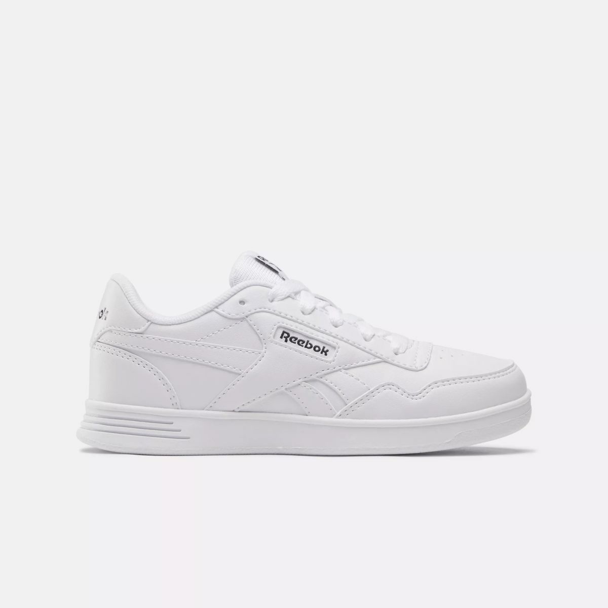 Reebok Boy's Court Advance Sneaker, Footwear White/Footwear White/Footwear White