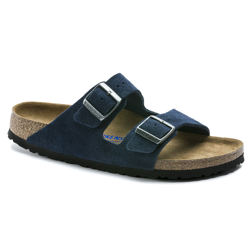 BIRKENSTOCK Women's Arizona Soft Footbed Night (blue) Suede (narrow width) - 1014204