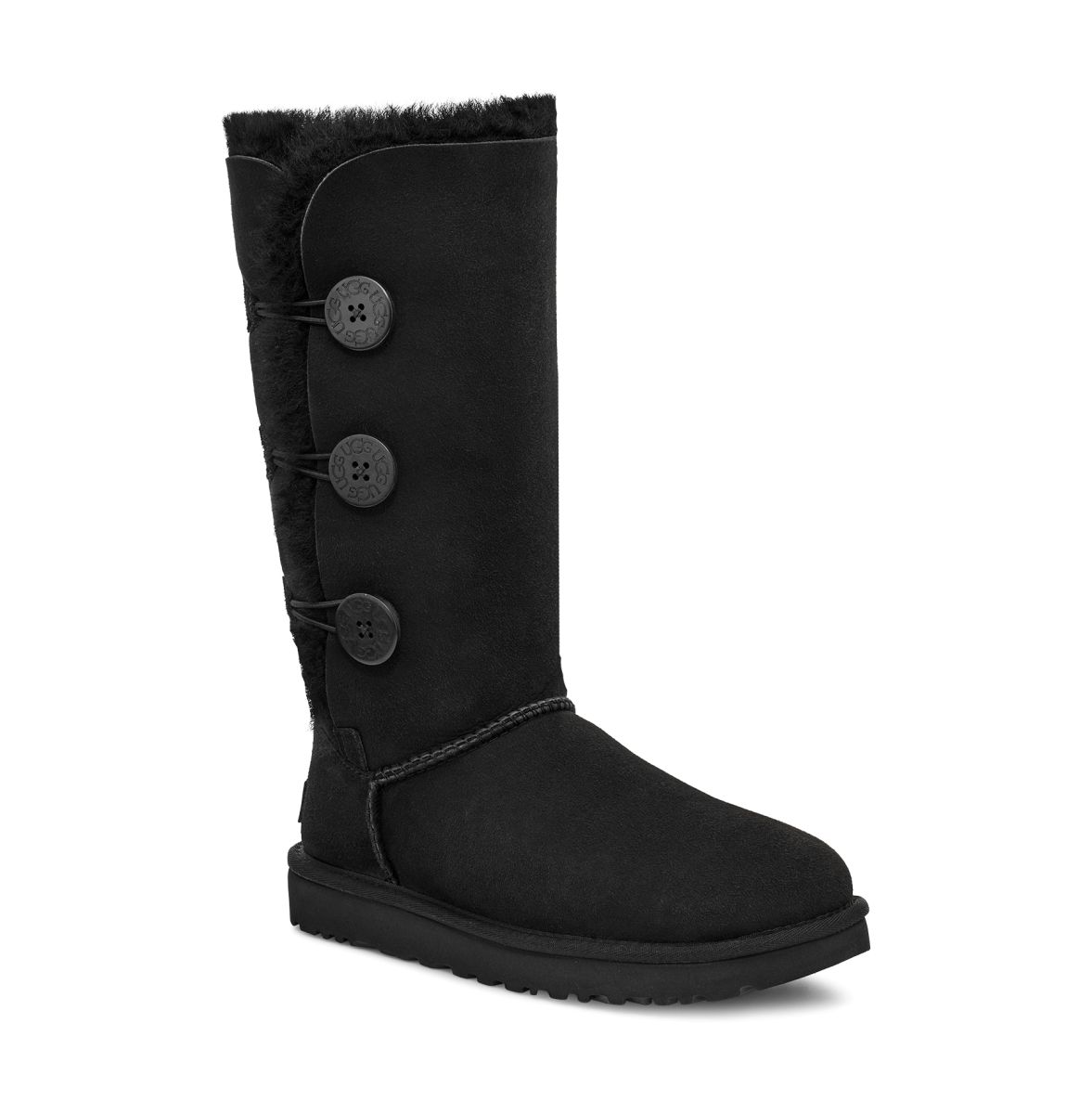 UGG Women's Bailey Button Triplet II Boot Black - 1016227-BLK