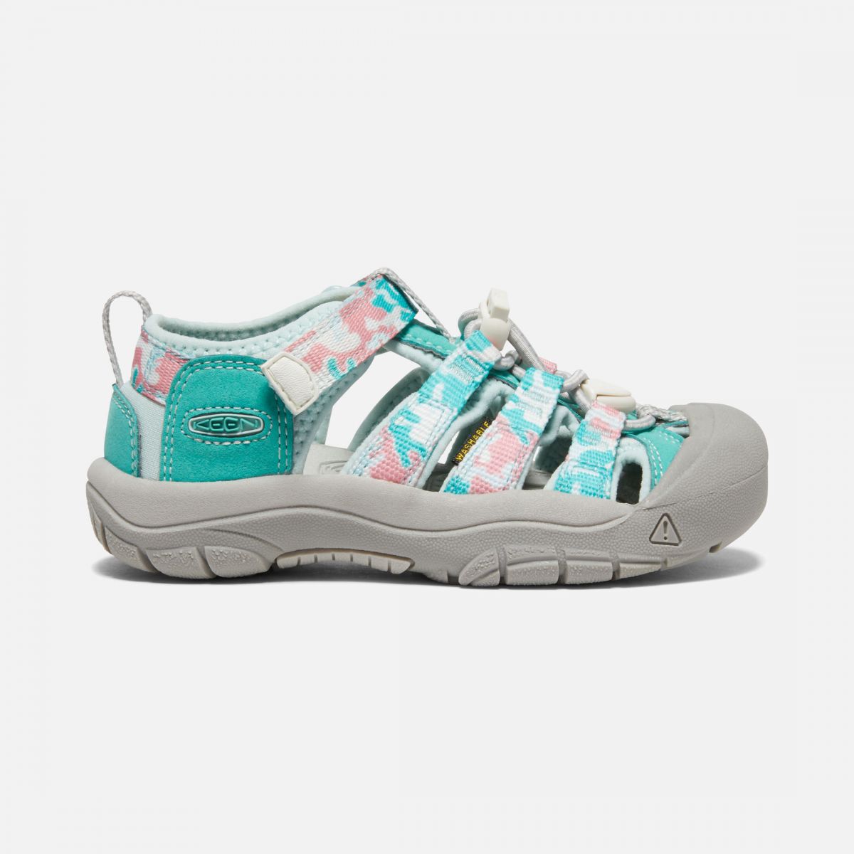 KEEN Unisex Little Kids' Newport H2 Sandal Camo/Pink Icing - 1026267