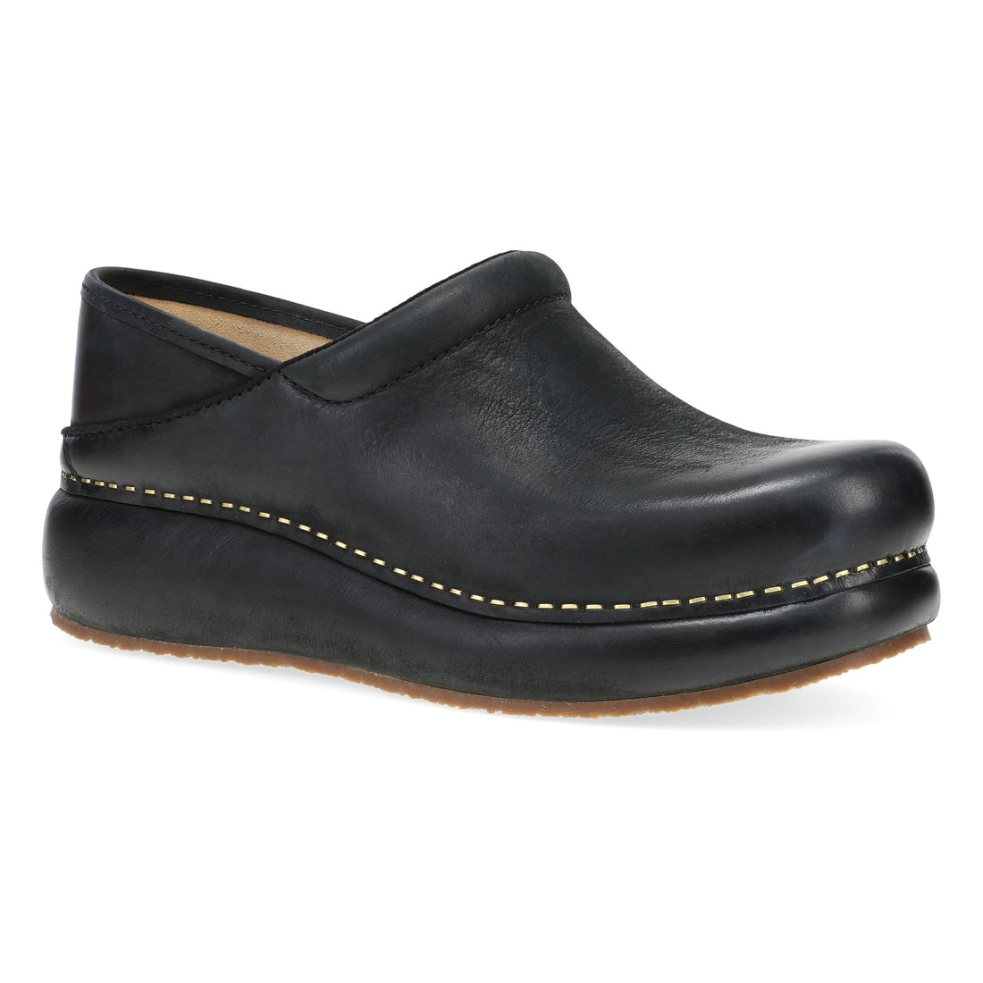 Dansko Women's Platform Pro Clog Black Burnished Nubuck - 10301100600