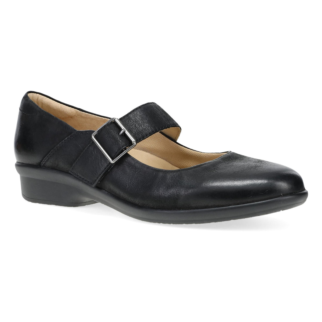 Dansko Women's Collette Mary Jane Wide Black Burnished Nubuck - 10502530200