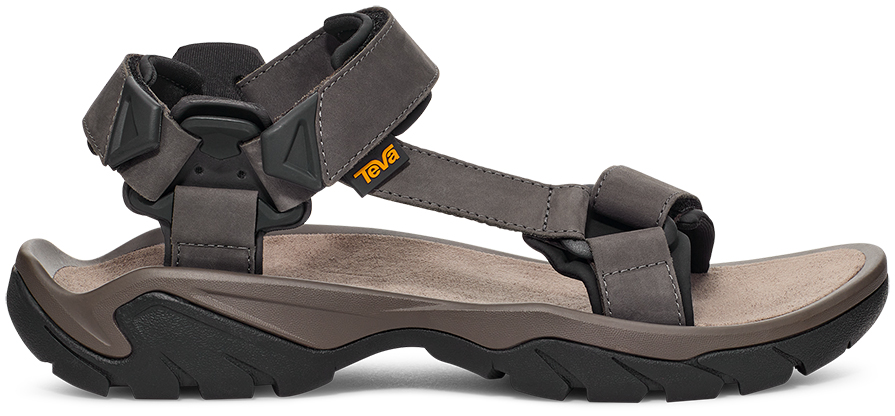 Teva Men's Terra Fi 5 Universal Leather Sandal Dark Gull Grey - 1099442-DGGR