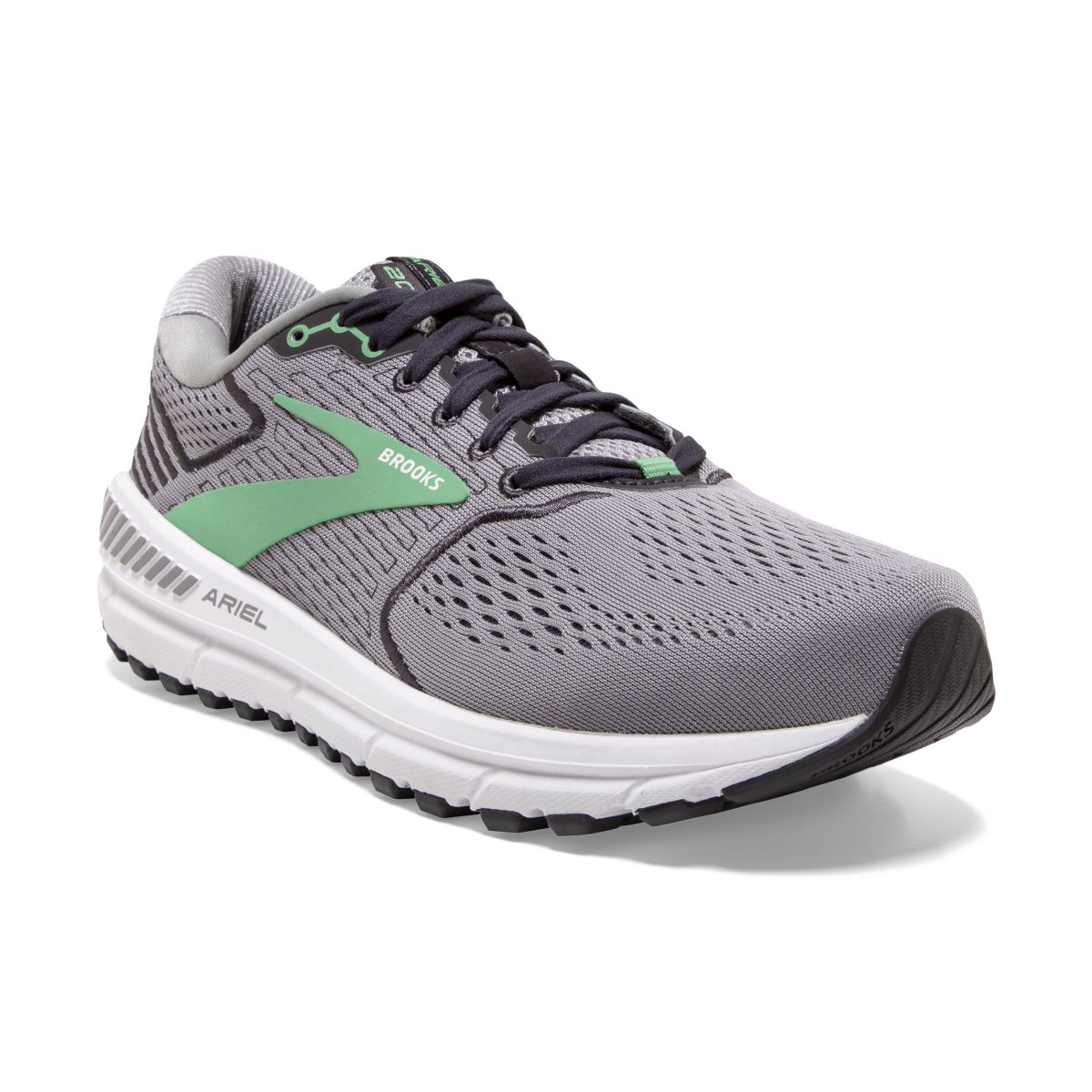 Brooks Women's Ariel '20 Alloy/Blackened Pearl/Green - 120315-076