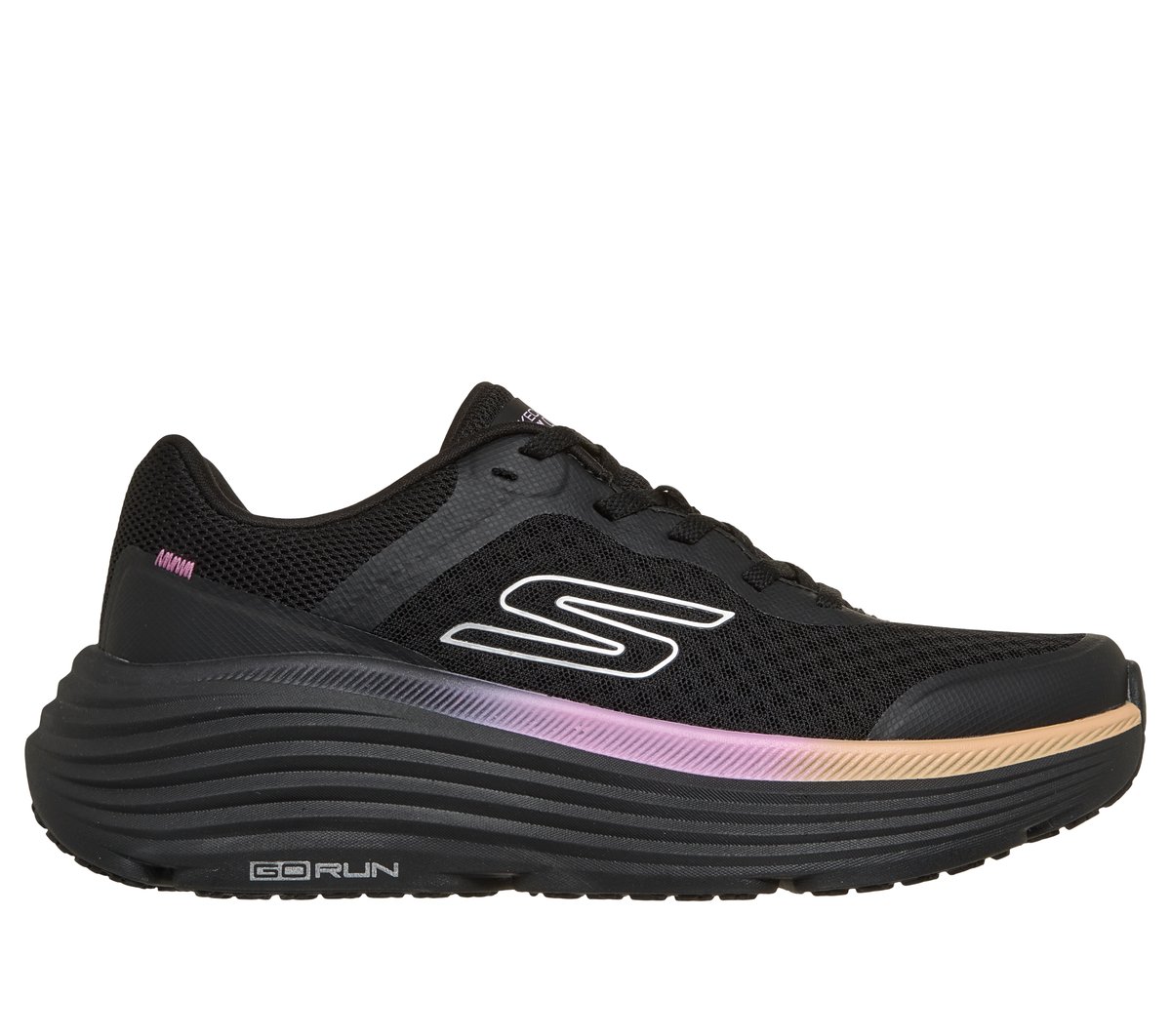 Skechers Women's Max Cushioning Endeavor Athletic Shoe Black/Pink - 129470-BKPK