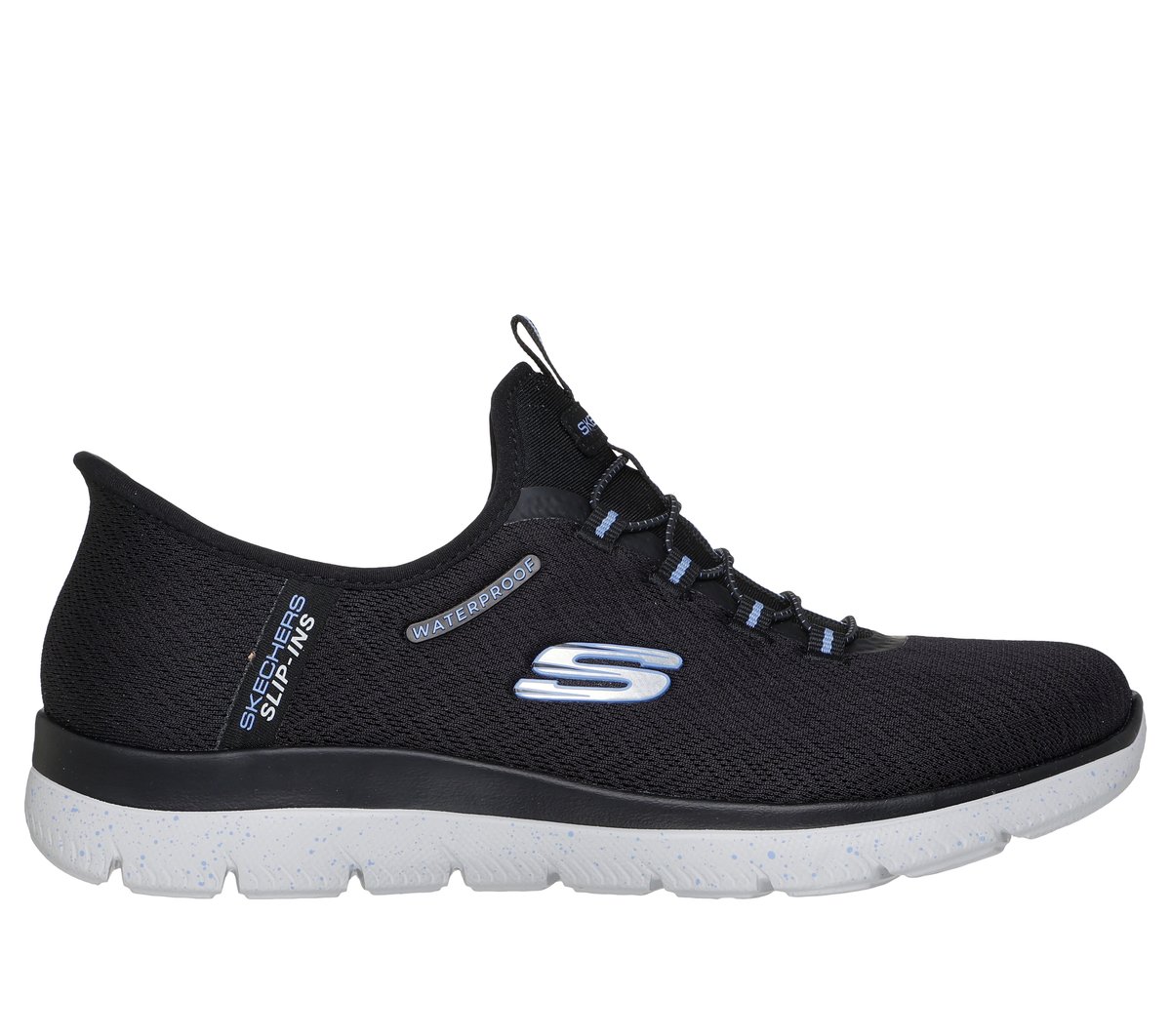 Skechers Women's Slip-ins: Summits - Best Choice Black/Light Blue - 150199-BKLB
