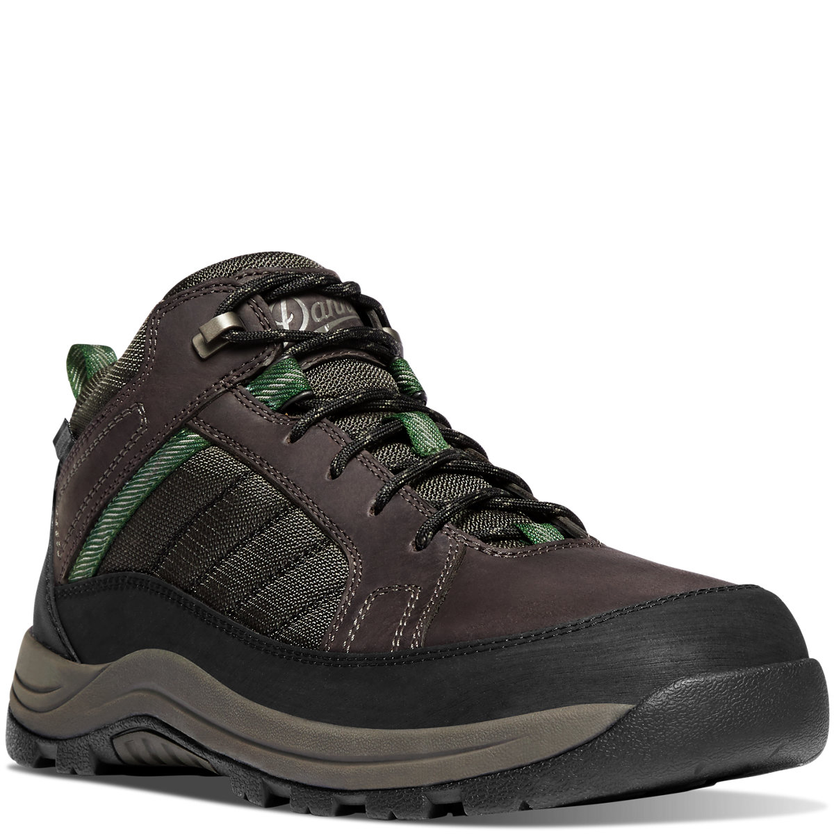 DANNER WORK Men's 4.5" Riverside Steel Toe EH Waterproof Work Shoe Brown/Green - 15340