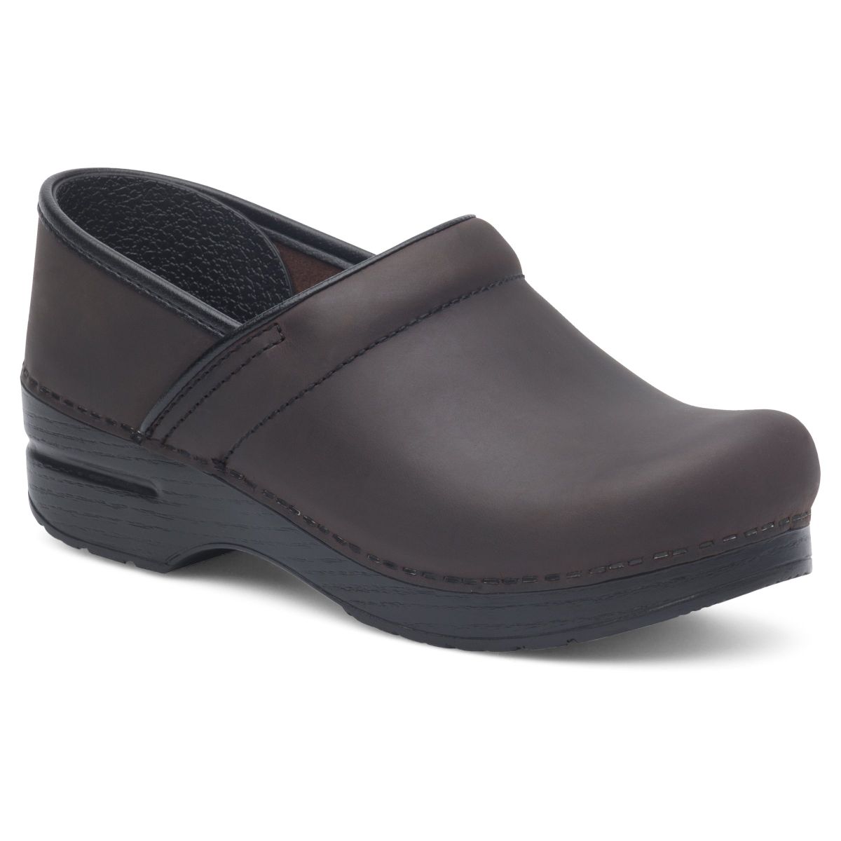 Dansko Men's Professional Clog Wide Antique Brown/Black - 299780202-MENS
