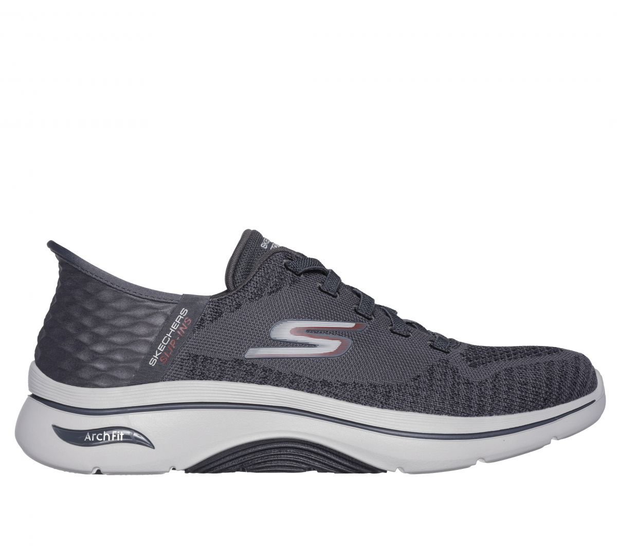 Skechers Men's Slip-ins: Arch Fit 2.0 - Grand Select 2 Sneaker Charcoal/Red - 216601-CCRD