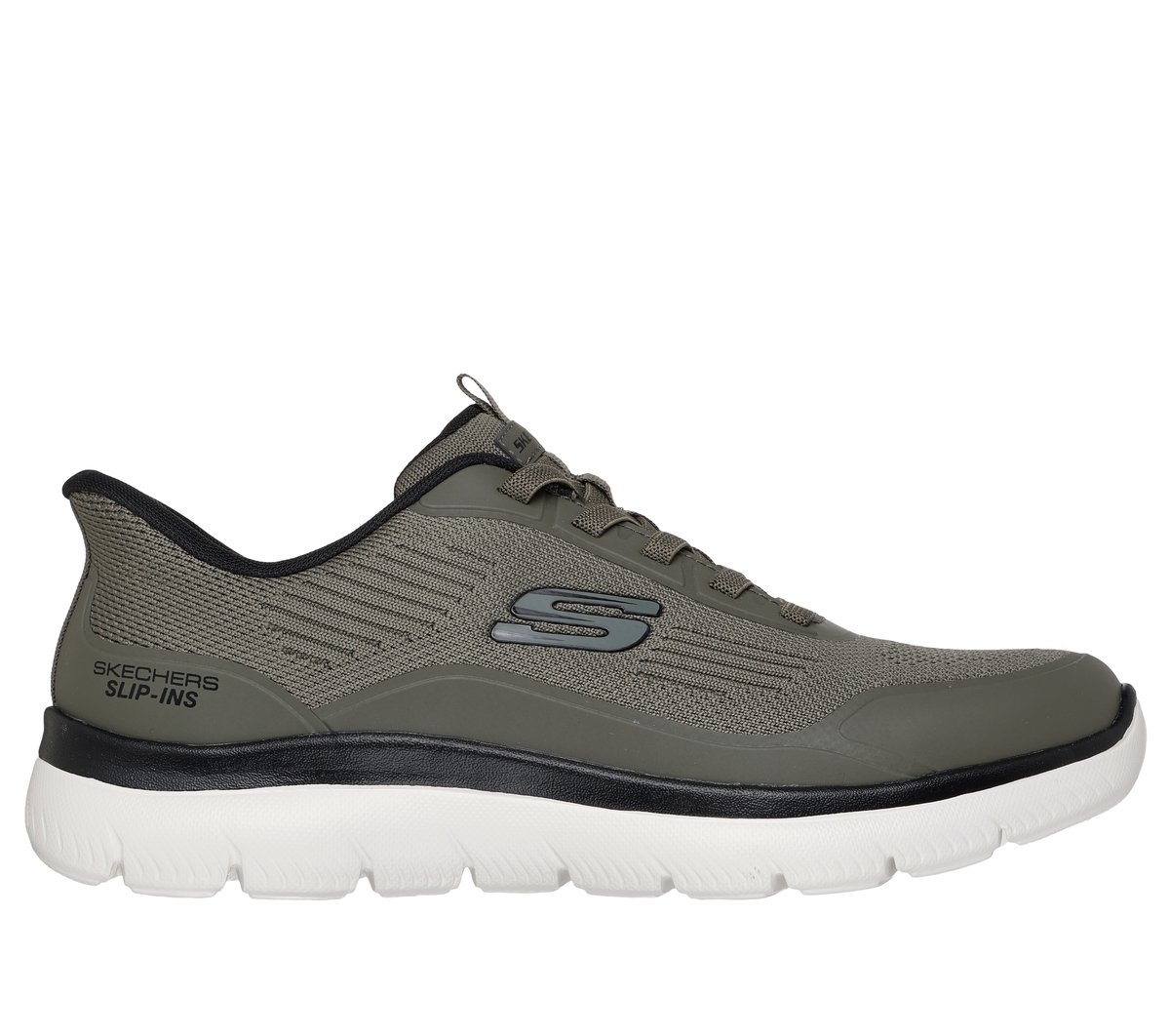 Skechers Men's Slip-Ins Summits - Leyter Sneaker Olive/Black - 233047-OLBK