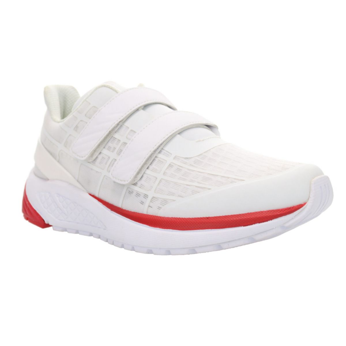 Propet Women's  One Twin Strap Sneaker White/Red - WAA103MWHR