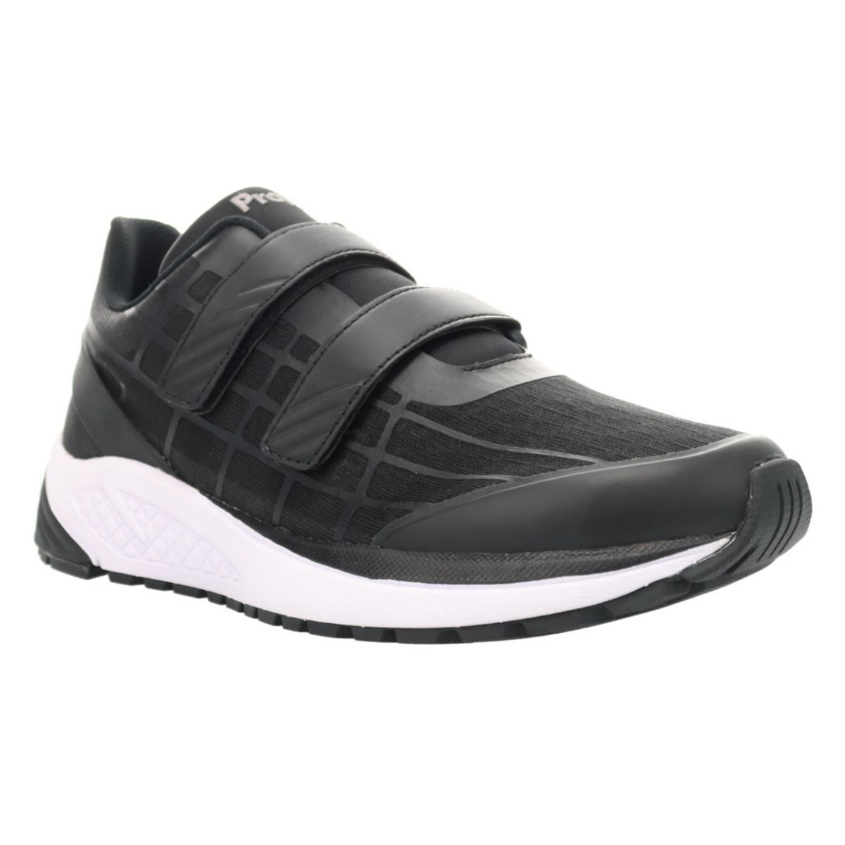 Propet Women's  One Twin Strap Sneaker Black/Grey - WAA103MBGR