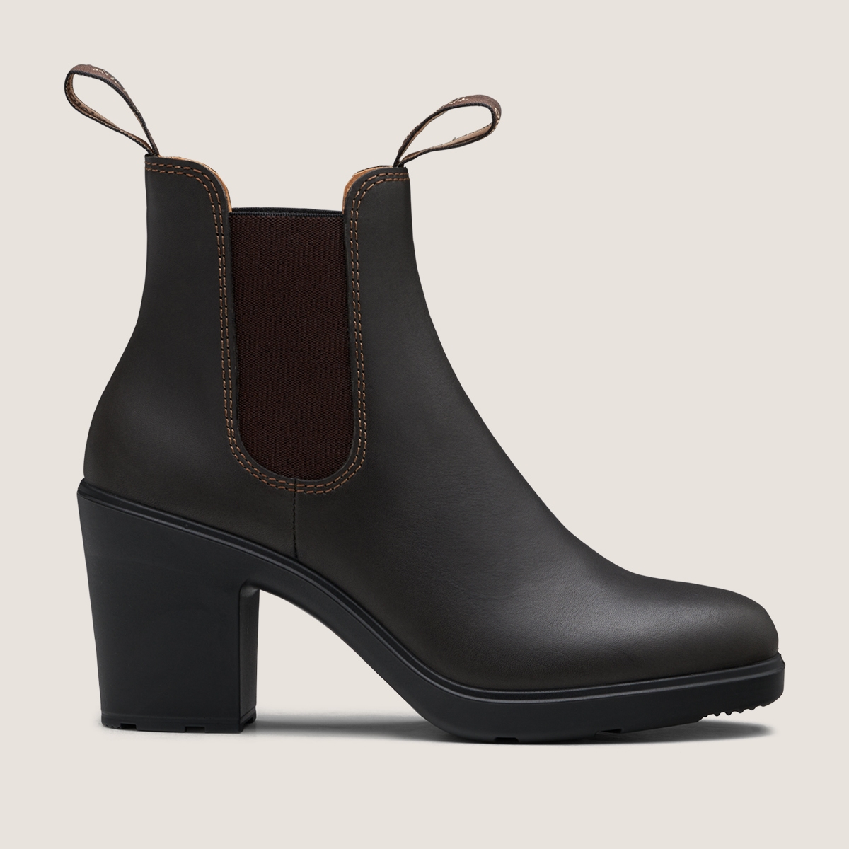 Blundstone Women's High Heeled Chelsea Boots Stout Brown - 2366