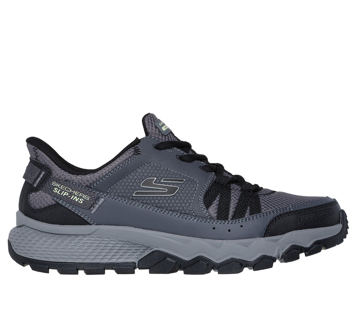 Skechers Men's Slip-ins: Dynamite AT - Escapar Step In Shoe Charcoal/Black - 237634-CCBK