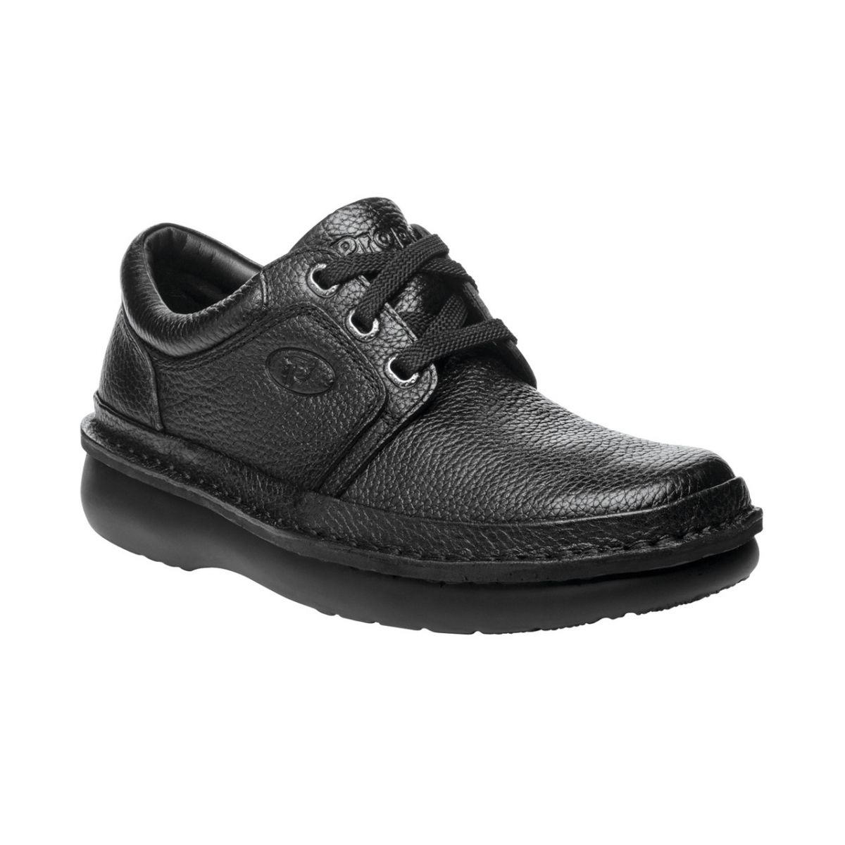 Propet Men's Villager Oxford Black Tumbled Leather - M4070B