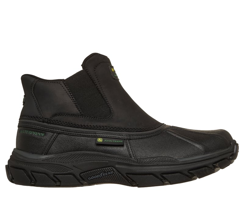 Skechers x John Deere Men's Slip-ins: Respected Langdon Relaxed Fit® Waterproof Hands Free Duck Boot Black - 256133-BBK