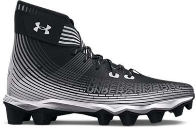 Under Armour Men's Highlight Franchise Football Cleats Black/White/White - 3023718-003