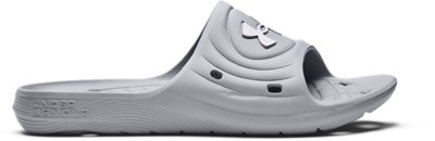 Under Armour Men's UA Locker IV Slides Mod Gray/Mod Gray/White - 3023758-100