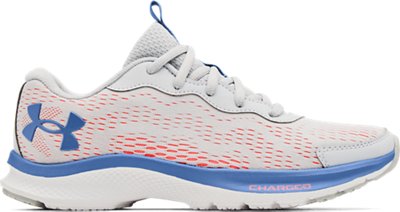 Under Armour Girls' Grade School Charged Bandit 7 Running Shoe Halo Gray/White/River - 3024350-100