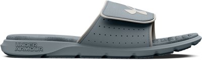 Under Armour Men's UA Ignite 7 Graphic FB Slide Sandal Harbor Blue/Harbor Blue/Gray - 3026025-400