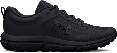 Under Armour Men's UA Charged Assert 10 X-Wide (6E) Running Shoes Black/Black/Black - 3026177-002