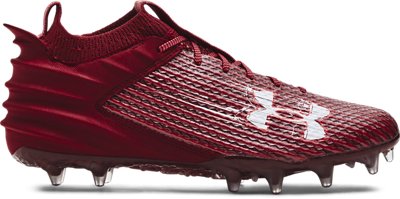 Under Armour Men's Blur Smoke 2.0 Molded Football Cleat Cardinal/Cardinal/White - 3026330-602