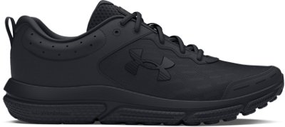 Under Armour Men's Charged Assert 10 Wide (2E) Running Shoes Black/Black/Black - 3028816-002