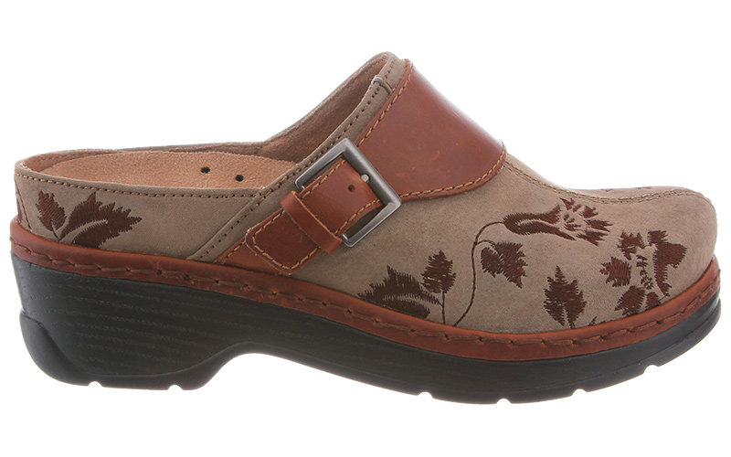 KLOGS Footwear Women's Austin Taupe Suede Tapestry - 00130330039