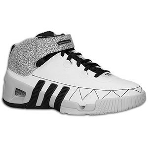 adidas Men's TS Commander Player Basketball Shoe,White/Black/Grey,10.5 M US