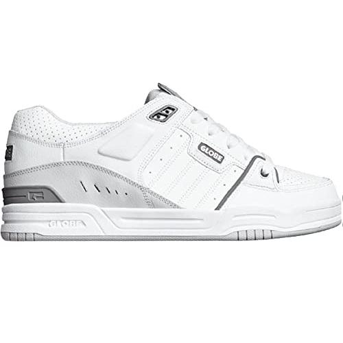 Globe Men's Fusion Skate Shoe White/Charcoal/Grey - GBFUS-11791