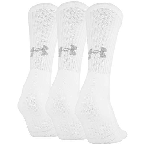 Under Armour Adult Training Cotton Crew Socks, 3-Pairs