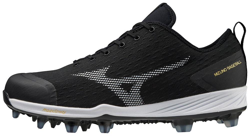 Mizuno Men's Dominant 4 TPU Molded Baseball Cleats Black/White - 320670.9000
