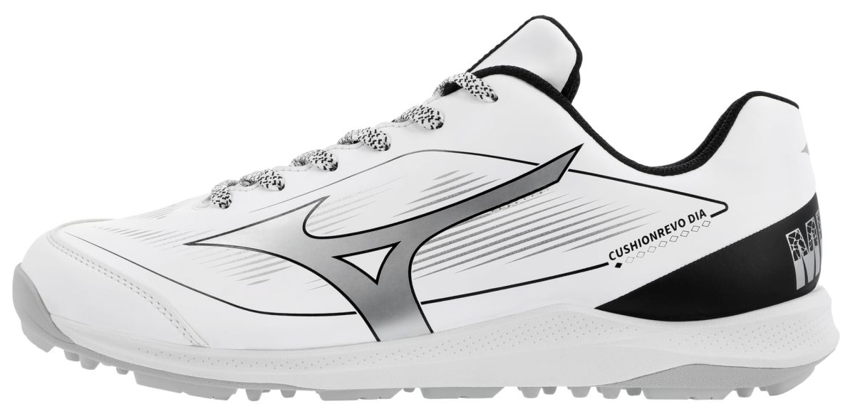 Mizuno Unisex Cushionrevo Diamond Turf Shoe White/Black - 320712.0090