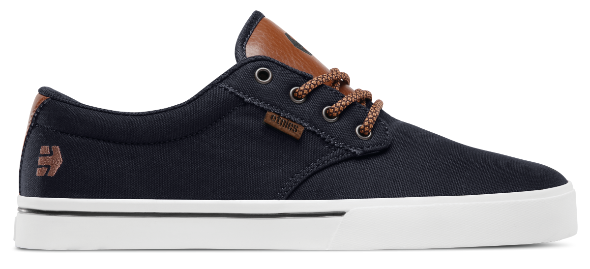 Etnies Men's Jameson 2 Eco Skate Shoe Navy/Tan/White - 4101000323-467