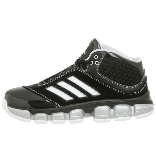 adidas Men's Post Up 1.5 Basketball Shoe,Black/White/Silver,6.5 M