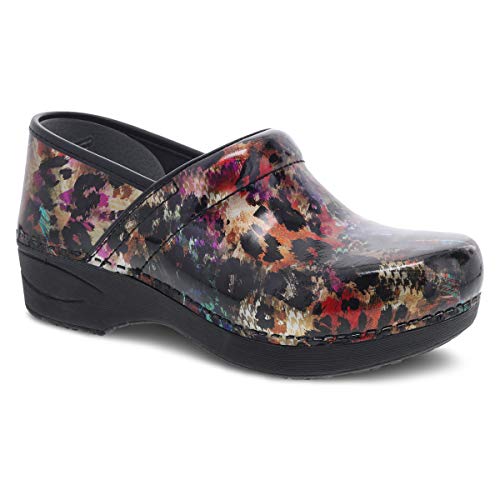 Dansko Women's XP 2.0 Clogs Multi Leopard Patent Leather - 3950560202