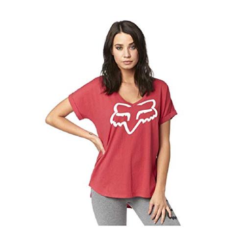 Fox Racing Women's Responded V-Neck Short Rolled Sleeve Tee