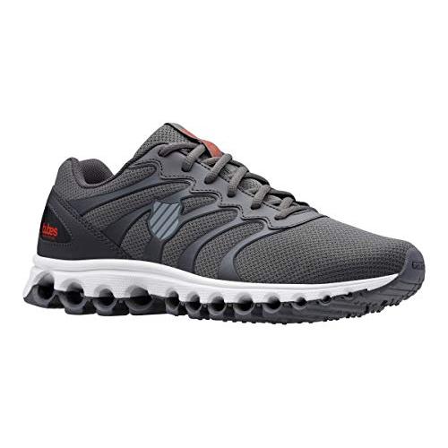 K-Swiss Men's Tubes 200 neaker Asphalt/Jet Black/Spicy Orange - 07112-061