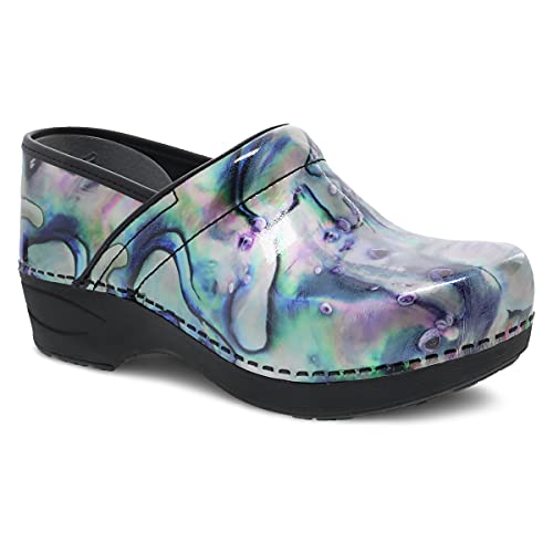Dansko Women's XP 2.0 Clogs Silver Pearl Patent Leather - 3950170202