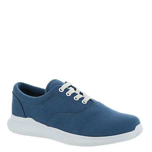 Propet Women's Flicker Sneaker Blue Canvas - WAA192CBLU