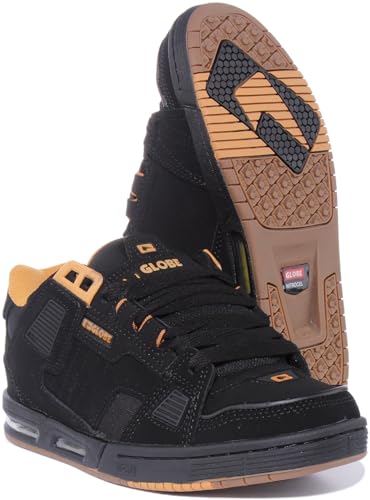 Globe Men's Sabre Skate Shoe, Black/Toffee, 13