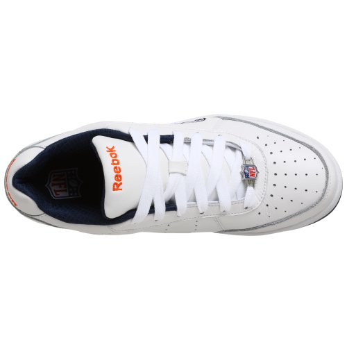 Reebok Men's NFL Broncos Recline Lining Sneaker,White/Navy/Orange,12 M