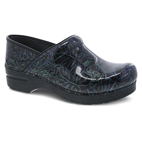 Dansko Women's Professional Clogs Tropical Leaf Patent Leather - 806870202