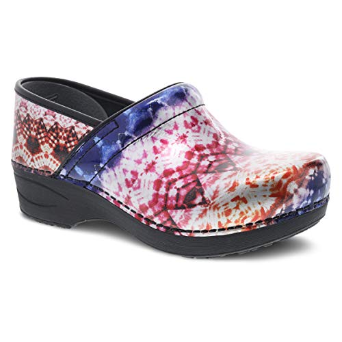 Dansko Women's XP 2.0 Clog Metal Tie Dye Patent Leather - 3950270202