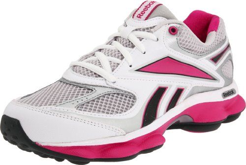 Reebok Big Kids' RunPrime Running Shoe Steel/White/Silver/Pink/Black - V65267