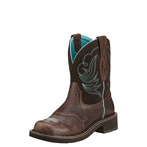 Ariat Women's 8" Fatbaby Dapper Western Boot Royal Chocolate - 10016238