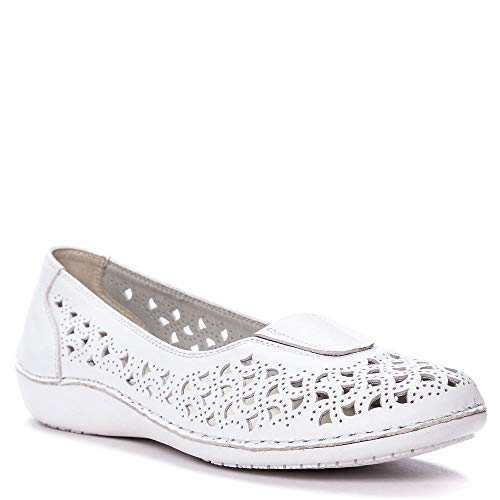 Propet Women's Cabrini Ballet Flat White - WCX064LWHT