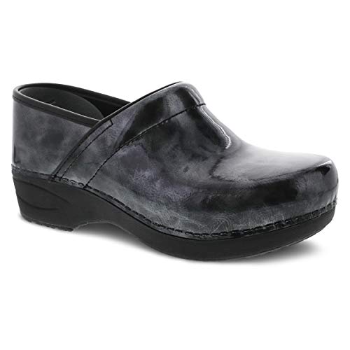 Dansko Women's XP 2.0 Clogs Pewter Marbled Patent Leather - 3950930202